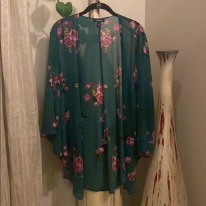 Emerald green kimono
